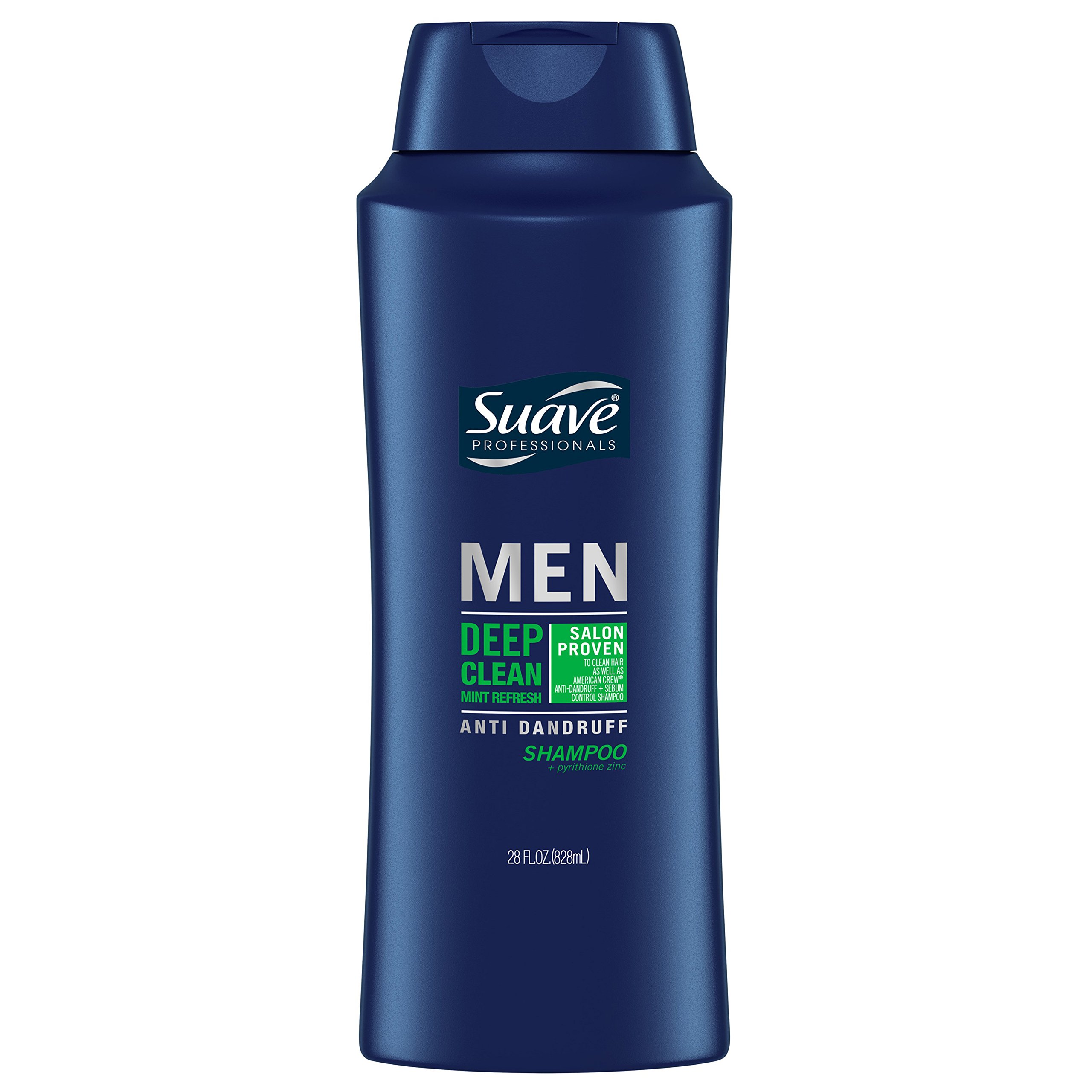 Suave Men Anti Dandruff Shampoo, Deep Clean Mint Refresh, 28 oz