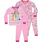 Bluey Girls Pajamas 2 Pack | Girls' Pajama Sets | Long Sleeve Pajamas | Sizes 2 To 8