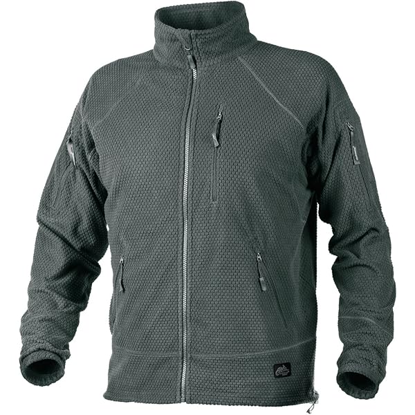 Helikon Men's Alpha Tactical Jacket Grid Fleece Shadow Grey Size L