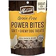 Merrick Power Bites Natural Soft And Chewy Real Meat Dog Treats, Grain Free Snack With Real Chicken Recipe - 6 oz. Bag
