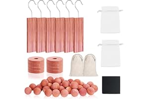 CEDAR SPACE Cedar Blocks for Clothes Storage 40Pcs, Cedar Ball and Chips for Closets and Drawers,Natural Cedarwood for Closets, Fresh Scented Sachets