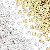 UNICRAFTALE About 300pcs 2 Colors Tibetan Style Alloy Wavy Spacer Beads Disc Wavy Metal Beads 10mm Flat Round Twist Spacers for Bracelet Necklace Earring Jewelry Making