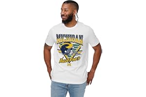 FOCO Men's NCAA College Team Helmet Logo Triangle Vintage T-Shirt