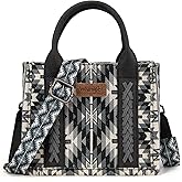 Montana West x Wrangler Mini Tote Bag for Women Small Western Crossbody Purse Aztec Top Handle Handbags