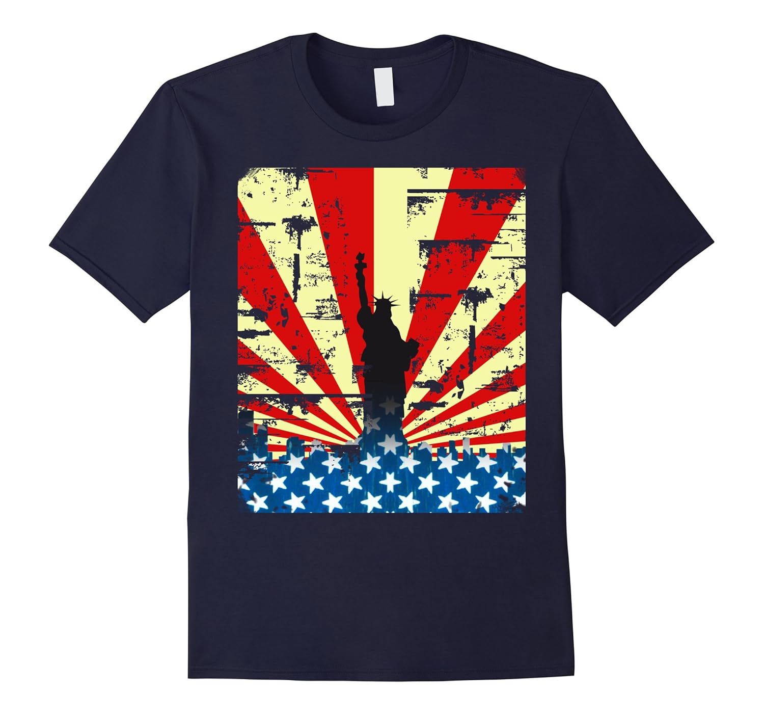 Moving Patriotic American Flag Liberty Veterans Day T Shirt-Rose