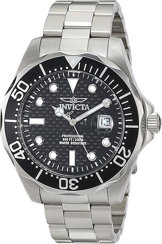 Amazon Com Invicta Men S Pro Diver 47mm Stainless Steel Quartz Watch Silver Model 12562 Watches