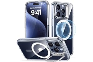 ESR for iPhone 15 Pro Case, Compatible with MagSafe, Military-Grade Protective Case, Built-in Stash Stand Phone Case, Scratch