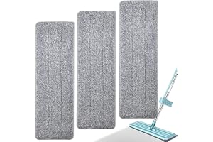 Reusable Mop Pads,Replacement Sweeping Mopping pad Refills, Washable Microfiber Mop Pads for Wet Dry Use(3pcs)