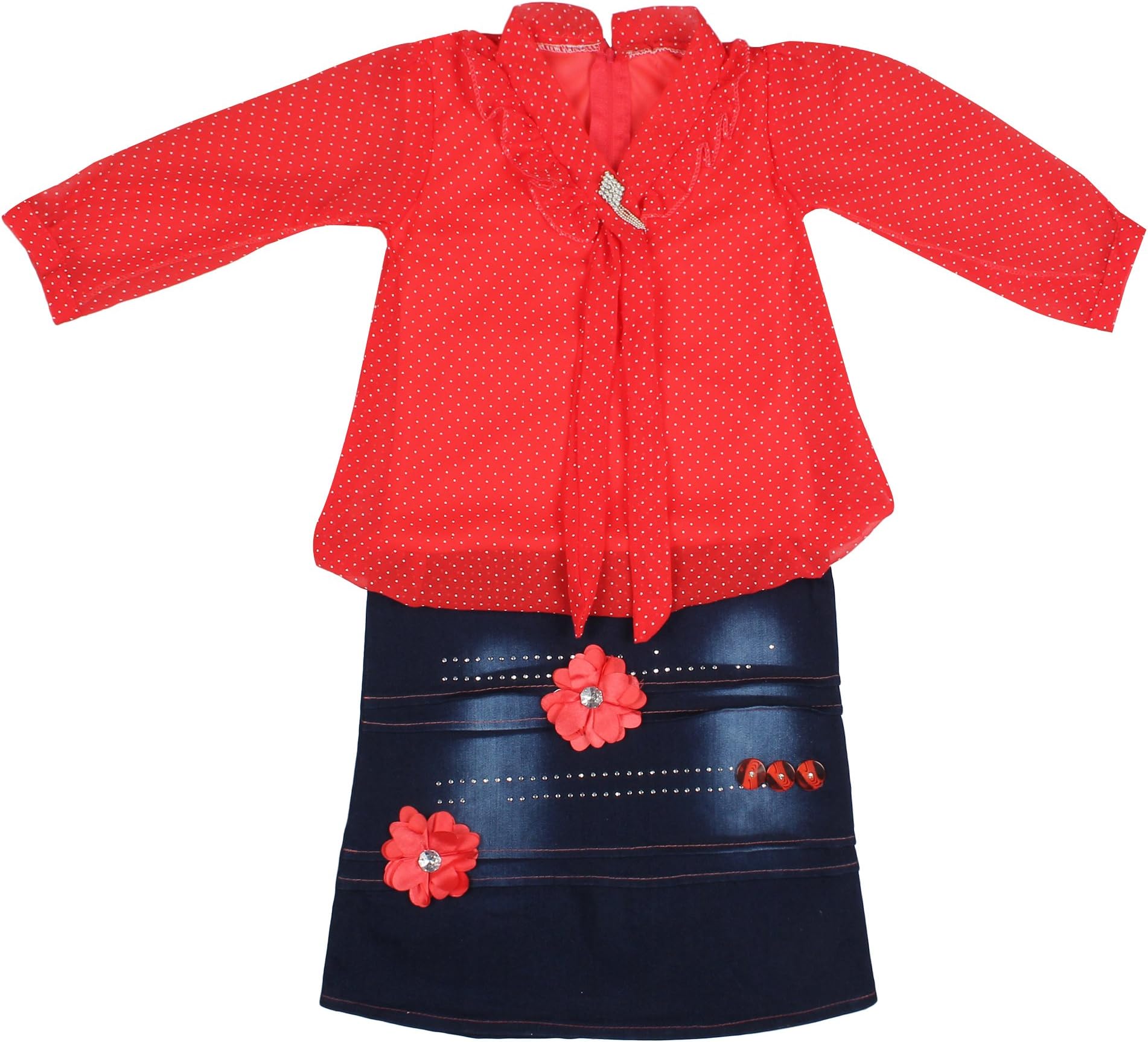 Arshia Fashions 3/4 Sleeves Party Wear Midi Dress