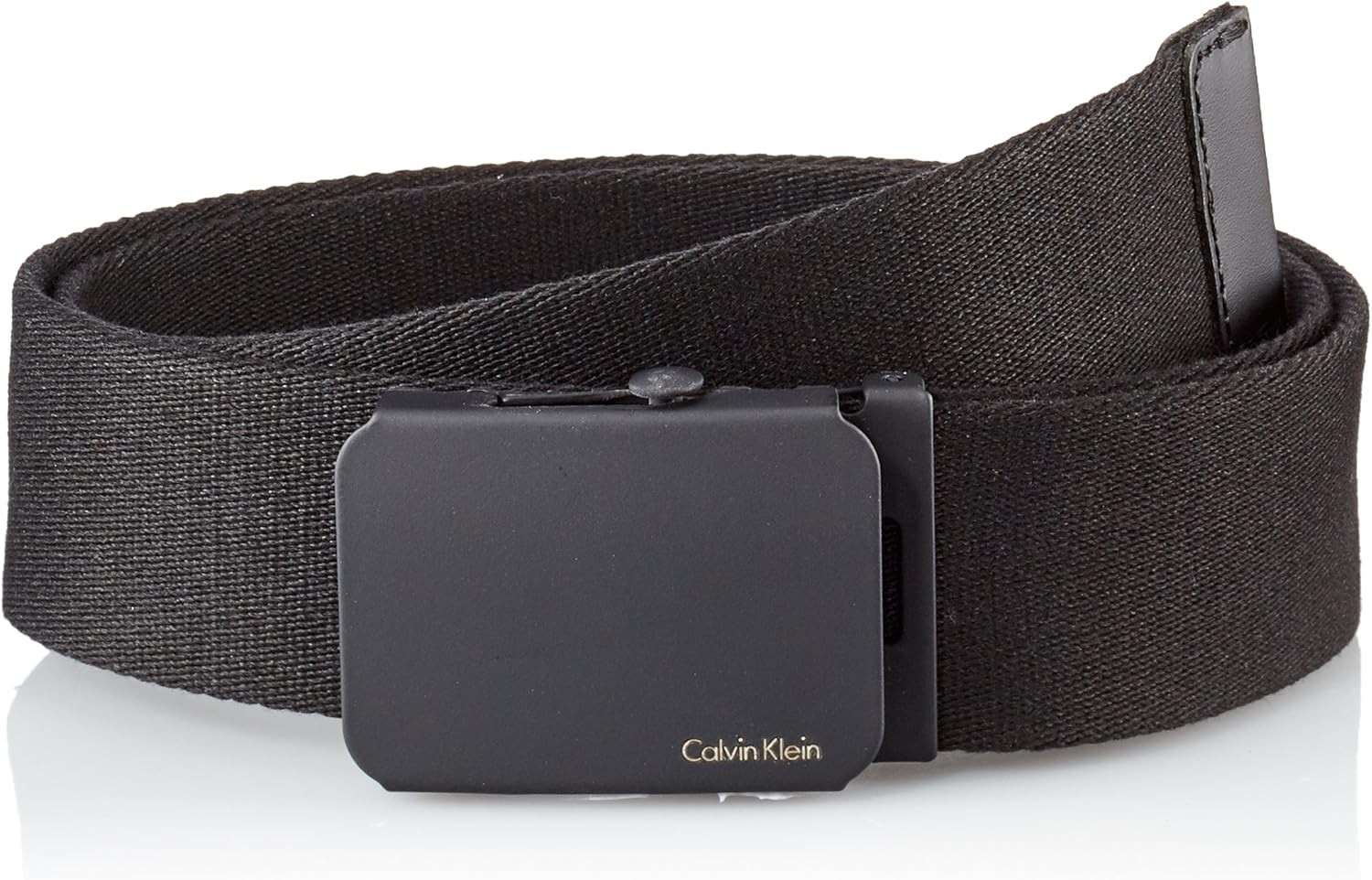 calvin klein canvas plaque belt
