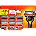 Gillette Fusion5 Men's Razor Blade Refills, 12 Refills