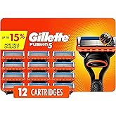 Gillette Fusion5 Men's Razor Blade Refills, 12 Refills