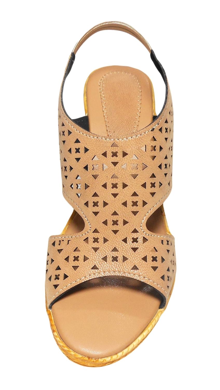 ziaula women's suede wedges heel sandal