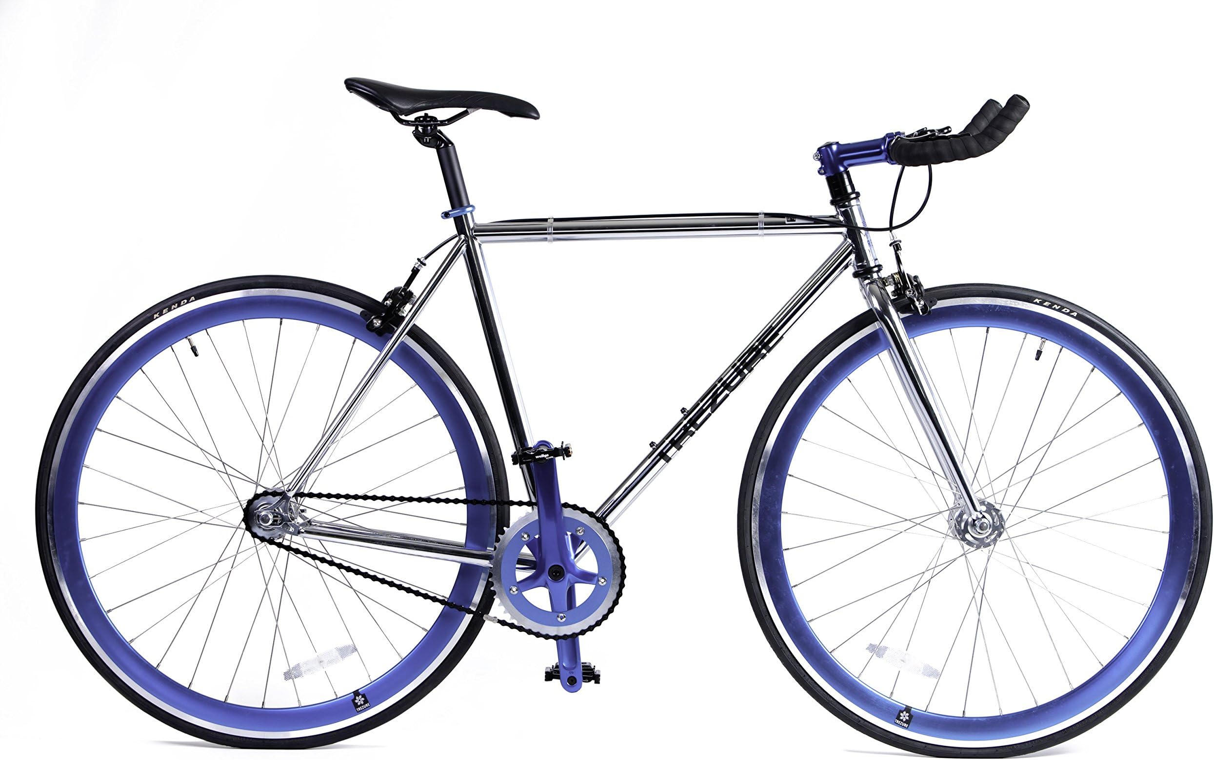 Trezure Bicycles 4130 Chromoly Fixed Gear/Single Speed/Fixie Bike Premium Lightweight with Flip Flop Hub