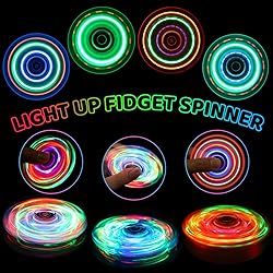 Fidget Spinner for Kids 2 Pack, Light up Sensory