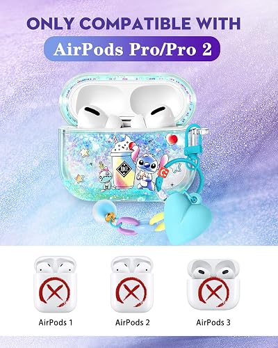 AirPods Pro 2 Hülle Mit Strass-Diamant-Glitzer – Inkl. Lanyard-Armband, Kratzfest & Stoßsicher, Bling-bling Für Mädchen
