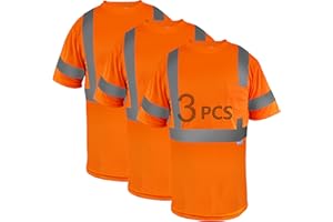 LX Reflective Safety Shirt short Sleeve High Visibility Reflective Breathable T Shirt for Work Warehouse Construction Class 3