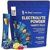 Dr. Berg Sugar Free Electrolyte Powder Packets (Variety Pack) - Daily Electrolyte Drink Mix - 28 Total Hydration Pouches Sugar Free - Keto Electrolytes Powder Packets No Sugar - 7 Delicious Flavors
