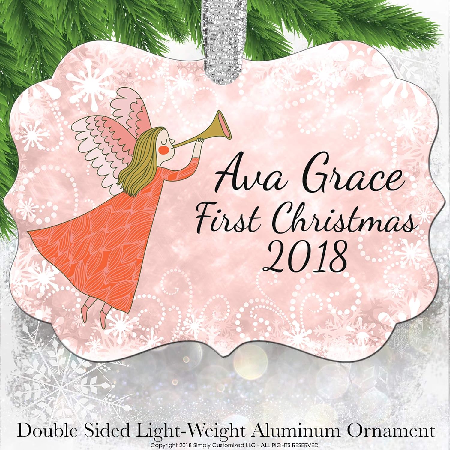 angel baby christmas ornament