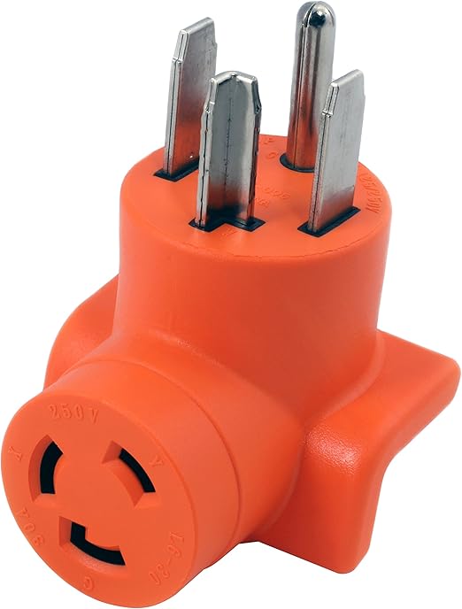 AC WORKS 30 Amp 4Prong Dryer Wall Outlet Adapter (To L630