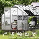 Zerodis 10W Solar Panel Fan Kit Dual Exhaust Weatherproof Wall Mount Ventilation view 4