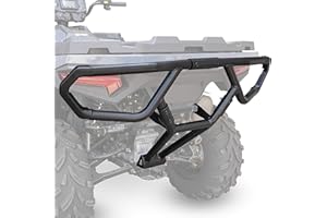 SAUTVS Rear Bumper for Polaris Sportsman 450 570 21-25, Steel Rear Brush Guard Rear Profile Bumper Back Bumper Guard Protector for Polaris Sportsman 450 570 2021-2025 Accessories, Replace #2884847