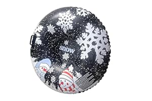 DIMAR GARDEN 47" Snow Tube Inflatable Snow Sled with Heavy Duty PVC and Handles
