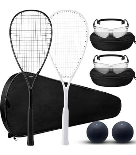 Lot De 2 Raquettes De Squash Dunlop Sonic LITE TI Avec Lunettes Et étui à Billes - Neuf
