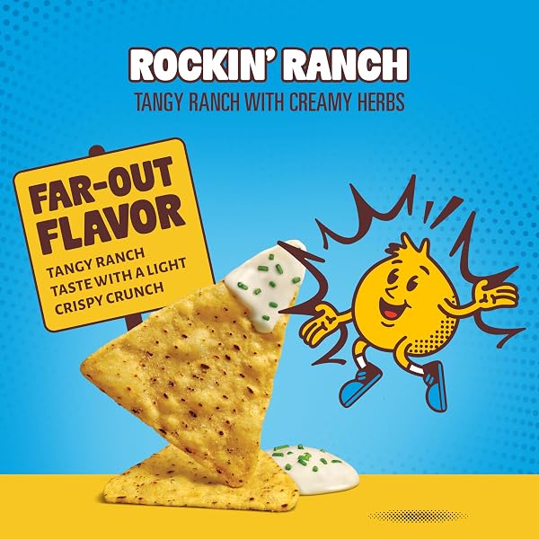 HIPPEAS CHICKPEA TORTILLA CHIPS, ROCKIN’ RANCH GLUTEN FREE SNACKS, DAIRY FREE, VEGAN, 1OZ, 3G PROTEIN, 3G FIBER, CRUNCHY, NUTRITIOUS, PLANT PROTEIN SNACK, NON-GMO, KOSHER