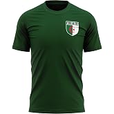 Thread and Ink Algeria Shirts for Men, Algeria Flag Badge Retro T-Shirt, Football Soccer Country Africa Gifts for Him