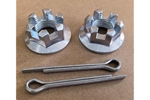 WANTONE RACING 2Pcs Front Rear Axle Castle Nuts M16*1.5 Replacement for Yamaha ATV 90171-16002 Bear Tracker 250, Big Bear 400