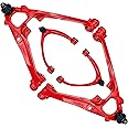 Front Lower & Upper Control Arms for Chevy Silverado 1500 GMC Sierra 1500 Suburban 1500 Yukon XL 1500 Avalanche Yukon Tahoe EXT, Front End Control Arms Suspension Kit with Assembly Replacement (4pc)