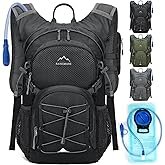 Hydration Backpack with Water Bladder, 18L Lightweight Hiking Backpack for Women&Men Small Insulated Hydration Water Pack for Hiking, Running, Cycling, Biking