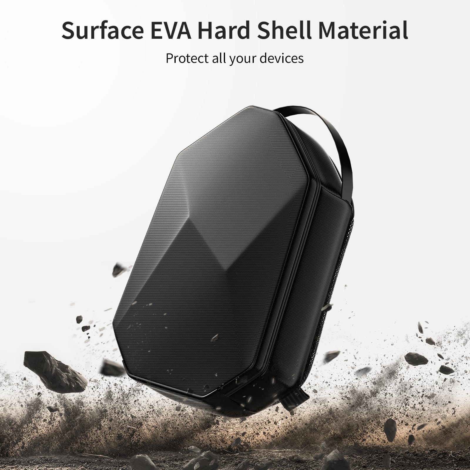 annapro Carrying Case for Meta Quest 3S/Quest 3/Quest 2/Vision Pro, Hard Travel Case Compatible with Kiwi Design/BOBOVR Elite Battery Strap and Controllers Accessories, Crossbody Shoulder Backpack