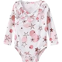 thumbnail image 2 of PEASKJP Girls Jumpsuits Rompers Overalls Short Sleeve Baby Baby Girls Bodysuits Hudson Unisex Quilted Long Sleeve Cotton Bodysuits Red 0 6 Months 2 of 14