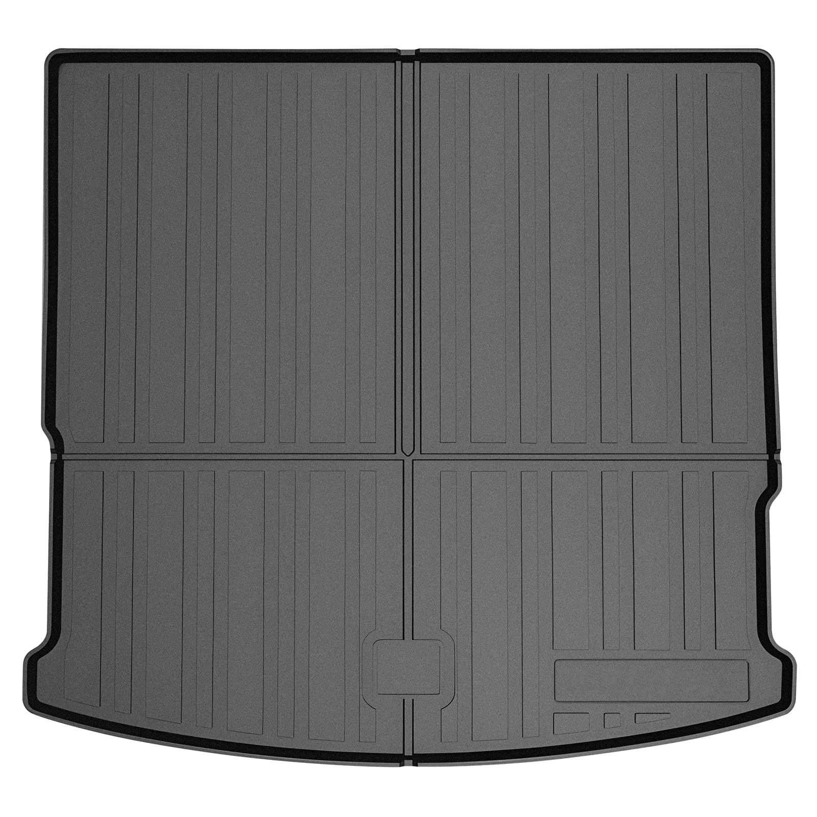 Photo 1 of Mixsuper Cargo Liner for 2020-2025 Volkswagen Atlas Cross Sport, Only for 5 Passenger Models, All Weather Cargo Mat Rear Trunk Liner Tray Black