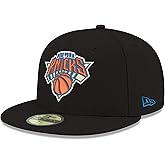 NBA New York Knicks Men's Official 59FIFTY Fitted Cap, 7, Black