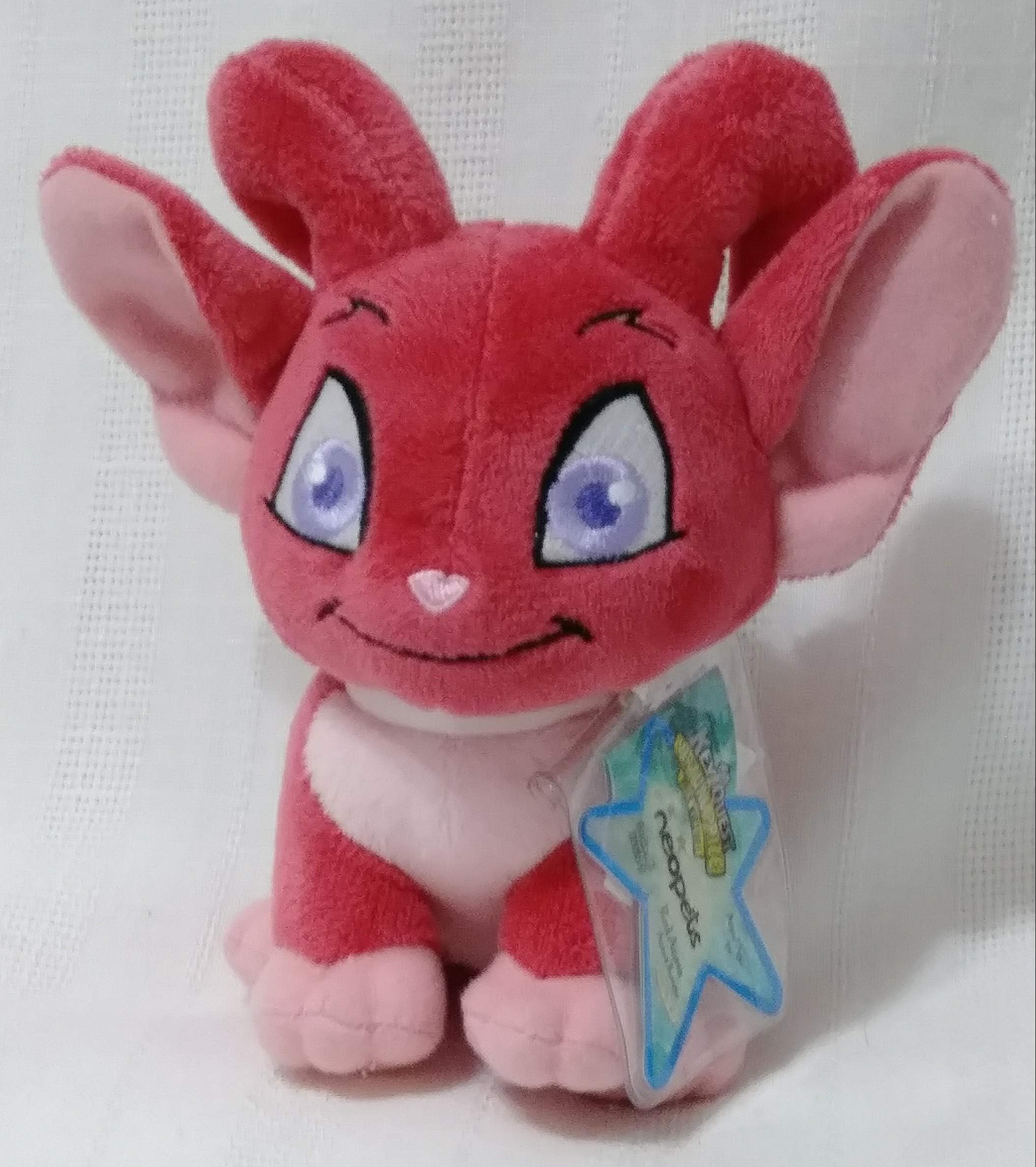 Neopets Series 5 Red Acara Plush with Keyquest Code