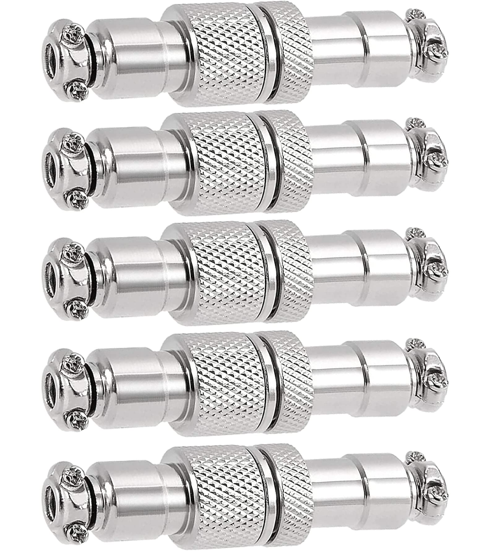 5Pcs 4Pin Aviation Connector,GX16 16mm Aviation Connector Plug Docking Femal & Male Circular Connector
