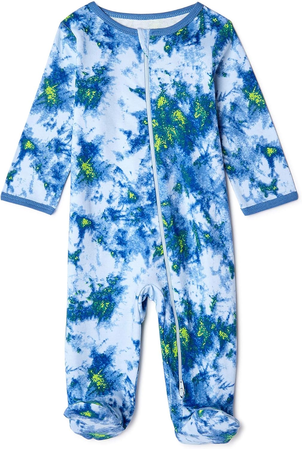 Wonder Nation Baby Boy Tie Dye Sleep and Play, Azul / Patchwork
