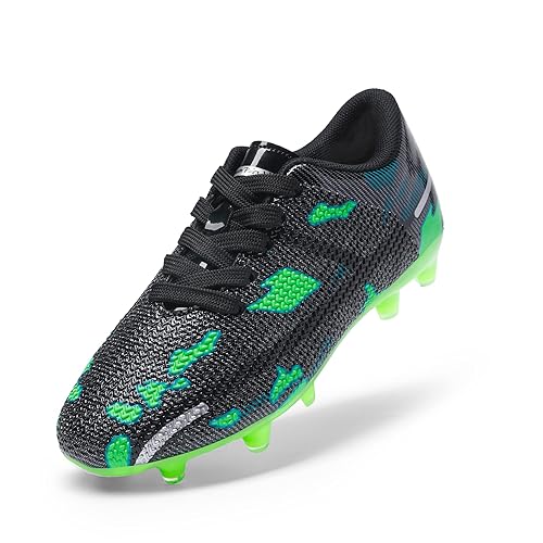 DREAM PAIRS Boys Girls Soccer Cleats Kids Football Shoes for