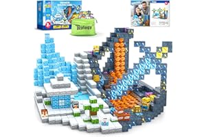 TOYLOGY 120PCS Magnetic Blocks-Build Mine Magnet World Frozen & Sword Set, Building Blocks Kids Toys STEM Sensory Toys for Ages 3-4 5-7 8-13, Gifts for 3 4 5 6 7 8 Year Old Boys Girls