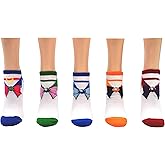 Sailor Moon Lowcut Socks (5 Pair Pack) - Girls Uniform Socks - Fits Ladies Shoe Size 4-10
