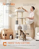 Feandrea Cat Tree Large Cats Heavy-Duty with Warm Pads 9 Scratching Posts view 2