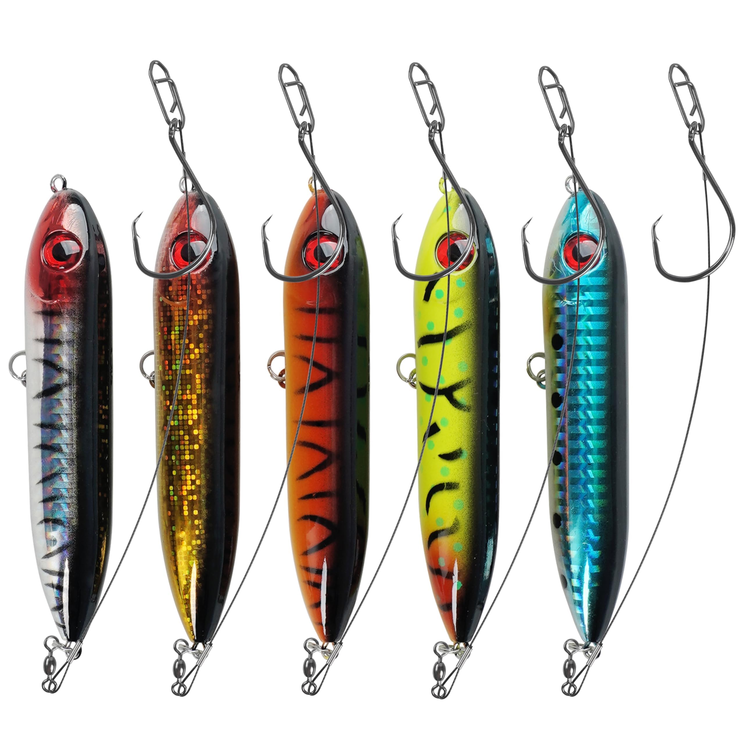 Catfish Float Rigs Demon Dragon Catfish Floats Rattling Topwater Float Lure Rattler Rigs for Lake River Bank 5 Pack