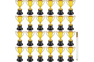 COJOSQC 4 inch Mini Trophies, Trophies for Kindergarten Graduation, Bowling tournaments, Basketball Games, Kids Soccer Awards, Must Have Football Party Favors, Plastic Trophy.