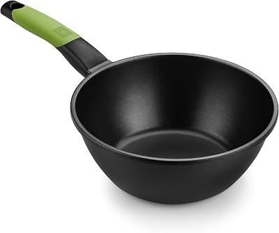 Prior | Wok 24 cm, Alluminio fuso, antiaderente