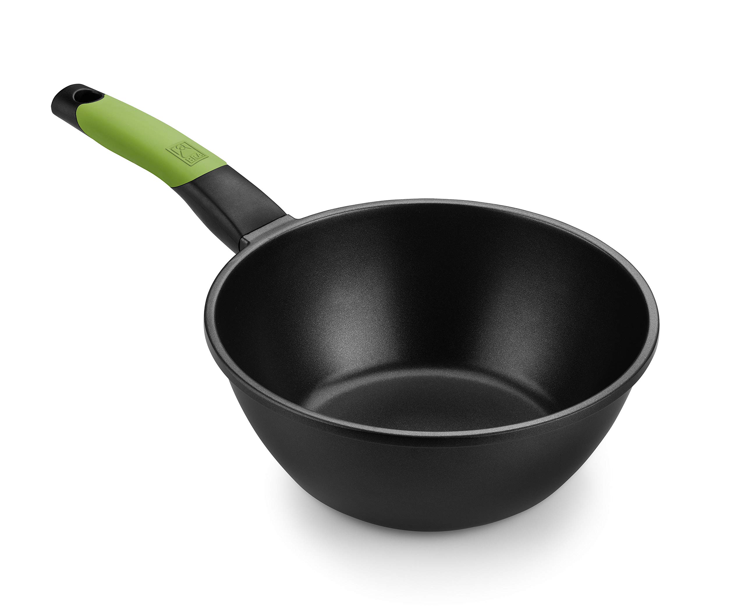 BRA-Prior-Wok-con-mango-Aluminio-Fundido-con-Antiadherente-Teflon-Classic-Negro-Diametro-superior-24-cm-Diametro