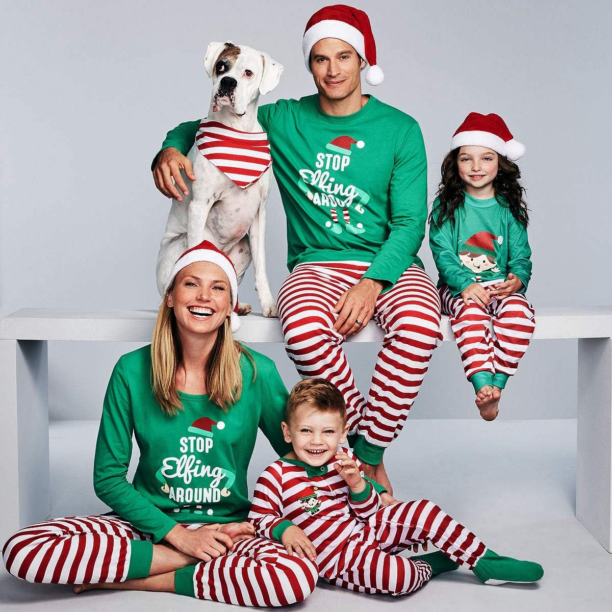 Pyjamas De Noel Assortis Pour Papa Maman Bebe Enfant Amazon Fr Vetements Et Accessoires