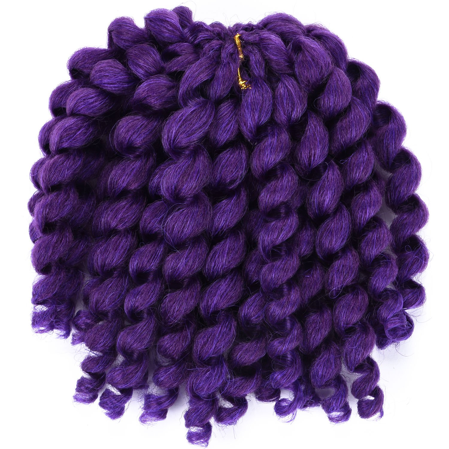 JUMPY Wand Curl Crochet Braids Hair Extension (1 Pack) Premium Jamaican Bounce Synthetic Crochet Braiding Hair For Women (Purple)